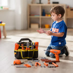 Kids Tool Belt Set with Battery Drill - Pretend Play Tool Pack