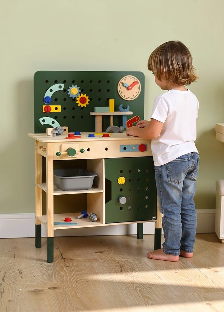 Wooden Play Workbench - Junior Builder Tool Bench Set