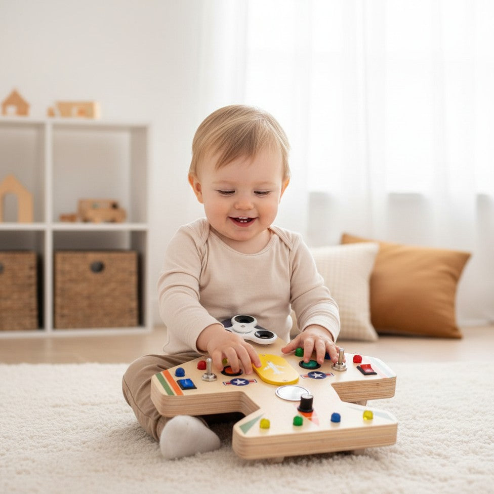 Aeroplane Busy Board for Toddlers