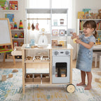 Wooden Grocery Store Play Set for Kids
