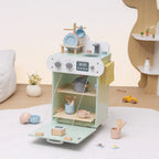 Wooden Dishwasher Play Kitchen Set for Kids