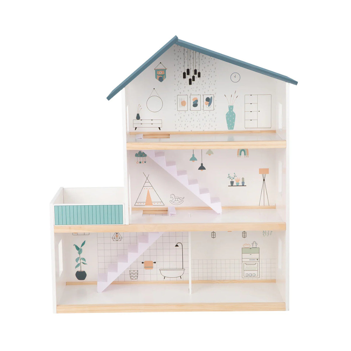 Tooky Toy Wooden Doll House