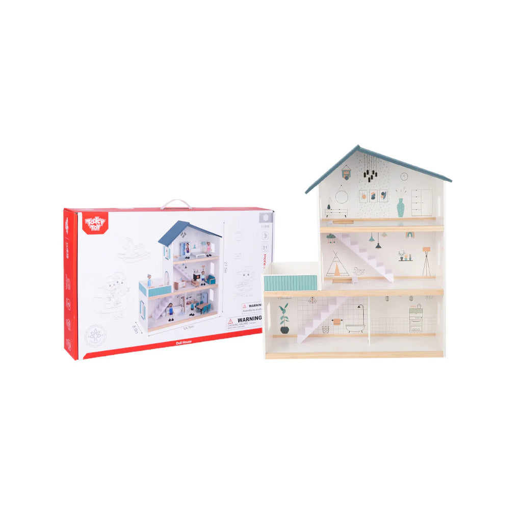 Tooky Toy Wooden Doll House