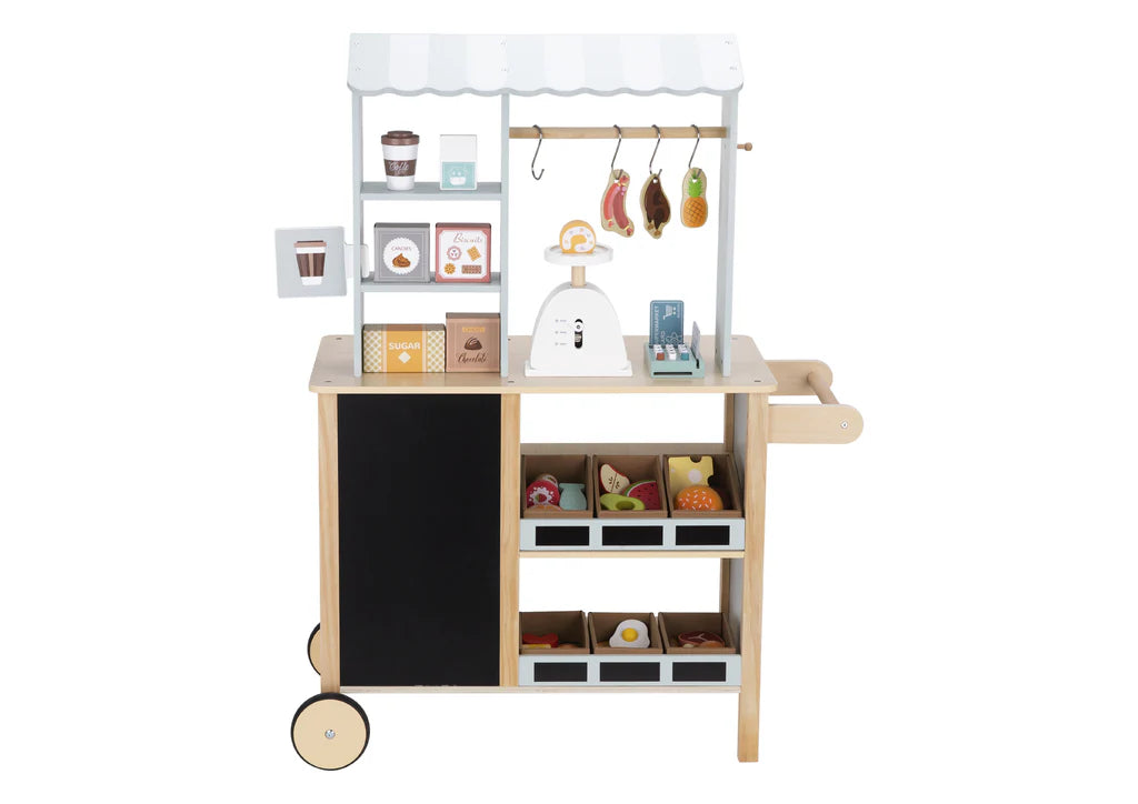 Wooden Grocery Store Play Set for Kids